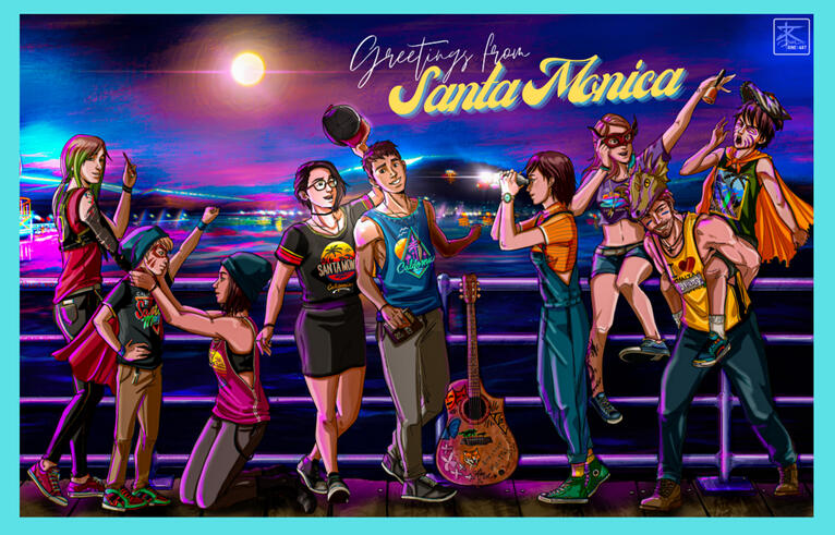 Santa Monica Dreams (commissioned by @TheKnightjar)