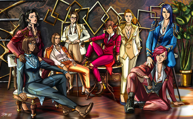 Sapphic Queens (commissioned by @imvgaybtw)